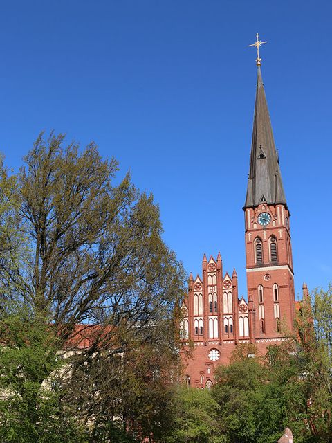 Das Wahrzeichen des Kissingenviertels – die katholische St.-Georg-Kirche