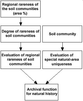 Fig. 1: Diagram for the evaluation of the archival function for natural history