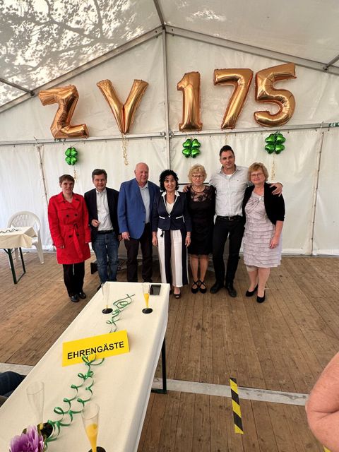 Bezirksbürgermeisterin Demirbüken-Wegner, Stadtrat Brockhausen, Behindertenbeauftragte Vollbrecht und Mitarbeiter Zamzow zu Gast beim Zentralverein für das Wohl der Taubstummen in Berlin e.V. (Bild: BA Reinickendorf)