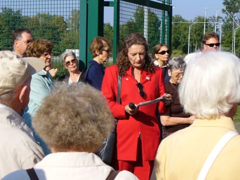 Auf dem Weg zum Mommsen-Stadion, Foto: KHMM