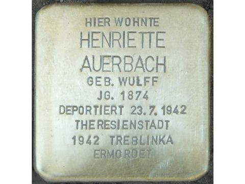 Stolperstein Henriette Auerbach (Bild: Stolpersteine-Initiative CW, Hupka)