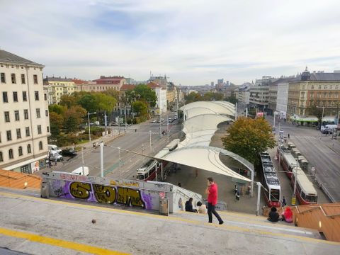 Blick vom Restaurant