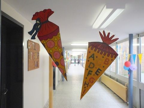 Flur in der Astrid-Lindgren-Grundschule