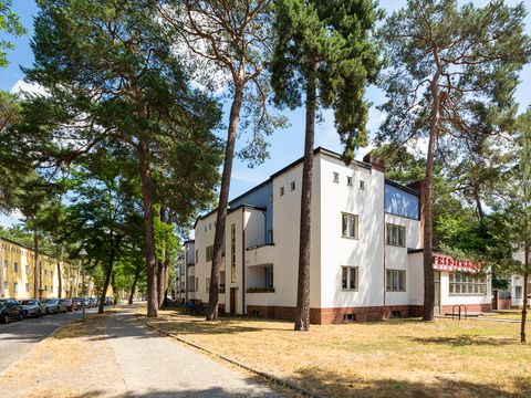 Taut-Gebäude in der Waldsiedlung Zehlendorf (südl. Bauabschnitt), 2021