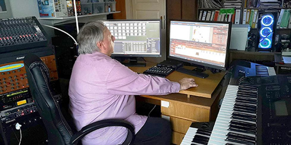 Gerald Schulze im Studio