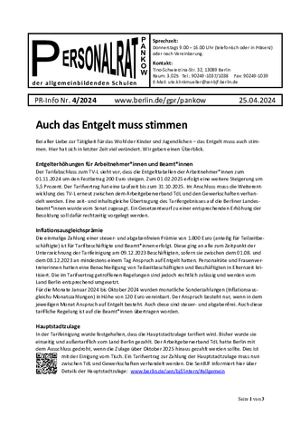 04/2024: Entgelt