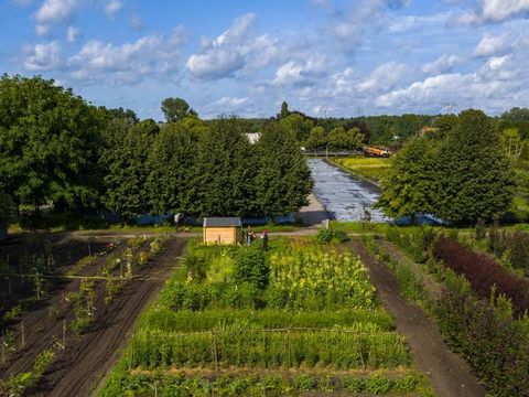 Luftaufnahme vom Ackerlabor des Weltacker Berlin e.V.