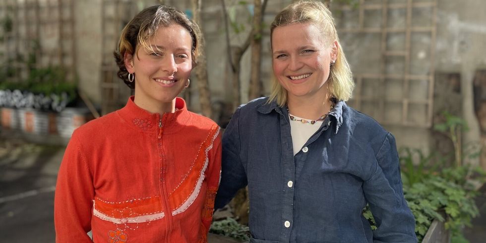 Carlotta Daab und Elisabeth Moch leiten die Kampagne Xhain gärtnert