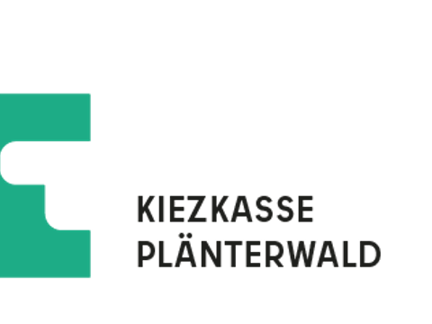 Grafisches Puzzleteil mit der Aufschrift Kiezkasse Plänterwald