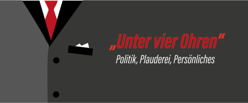 Banner Podcast "Unter vier Ohren" groß