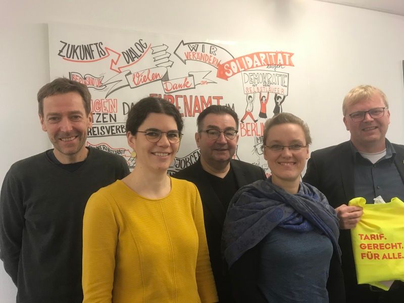 Im Gespräch zu 100 Tagen Beauftragte für Gute Arbeit im Bezirksamt Friedrichshain-Kreuzberg
