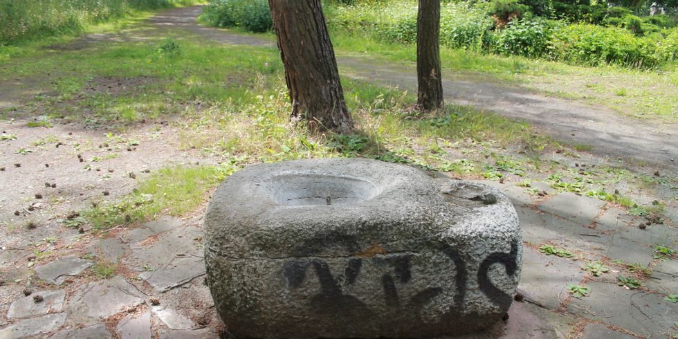 Trinkbrunnen mit Fischotter