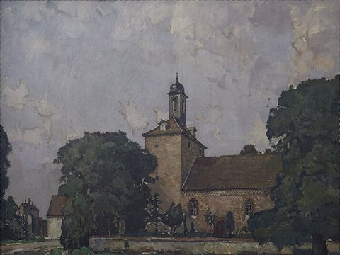 Dorfkirche in Klein-Machnow, Ernst Kolbe, Wandgemälde 019 (Bild: Mila Hacke, Mila Hacke Architektur-Fotografie, Berlin)