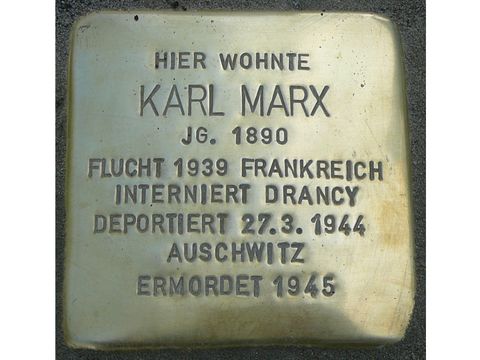 Stolperstein für Karl Marx