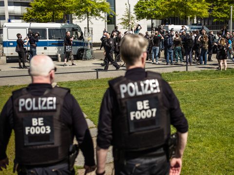 Polizeiführerin im Einsatz