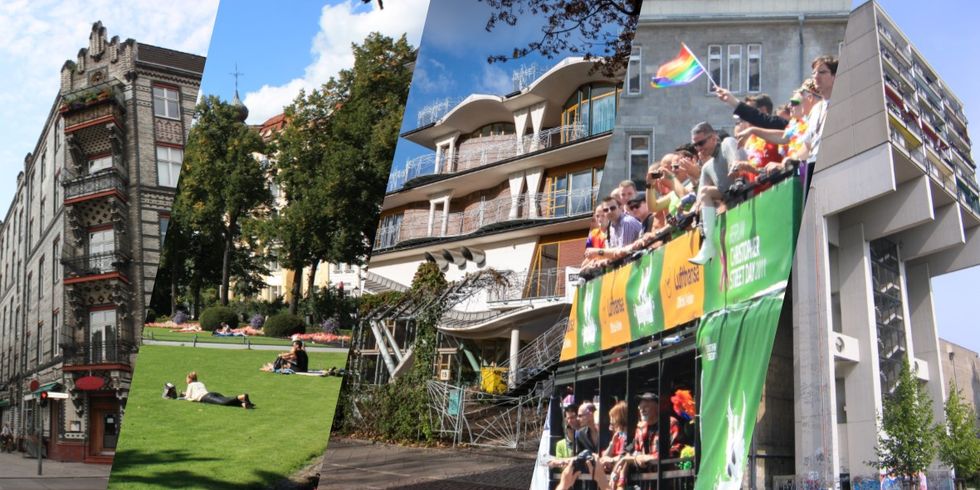 Collage von Orten im Schöneberger Norden