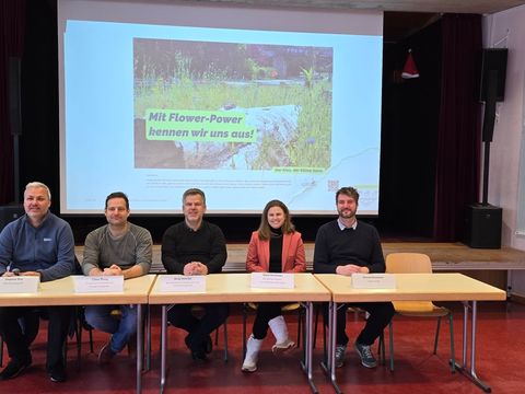 Podium Pressekonferenz