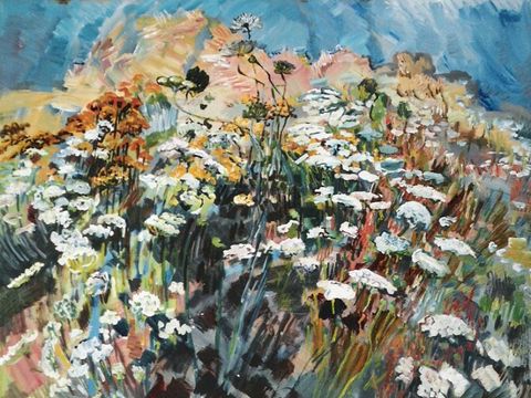 Flurbild - Acryl auf Nessel 1997