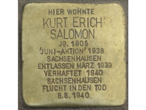 Stolperstein für Kurt Erich Salomon