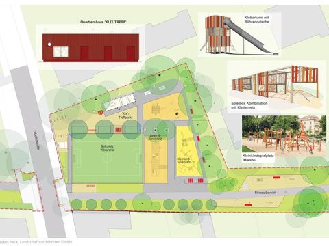 Grafik zur Neugestalltung der Klixarena (Bild: Büro geskes.hack)