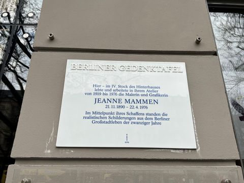 253. Kiezspaziergang - Mammen Gedenktafel