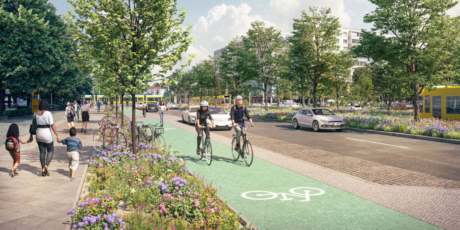 Visualisierung Planung Petersburger Straße