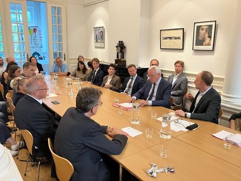 zu Gast im Büro des Landes Berlin bei der EU am 09.09.2025