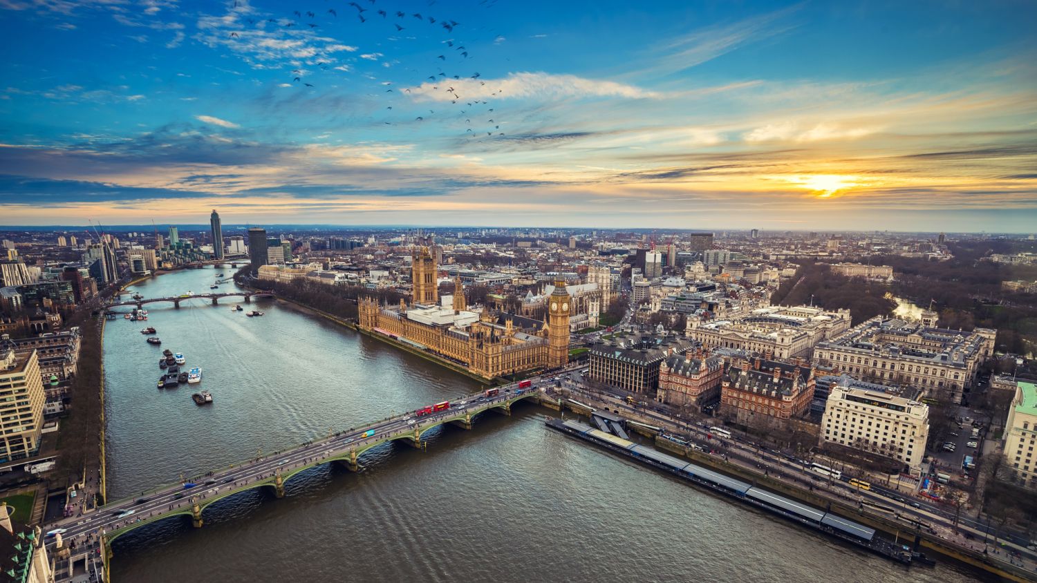 London: Luftaufnahme Innenstadt