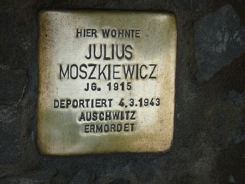 Stolperstein für Julius Moszkiewicz