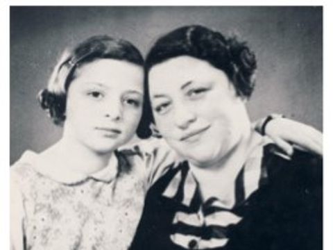 Amalie Lang mit Lilli, etwa 1938