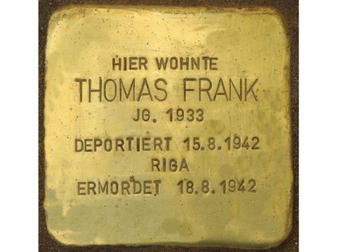 Stolperstein für Thomas Frank (Bild: Stolpersteine-Initiative CW, Hupka)