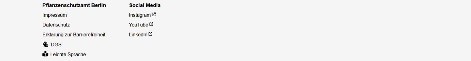 Link-Listen Pflanzen-Schutz-Amt