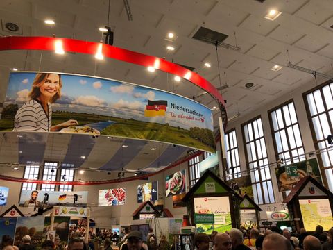 Eine runde Sache: Die Niedersachsenhalle präsentiert sich in der Form eines Rundlings, dem typischen Architekturmerkmal des Wendlands