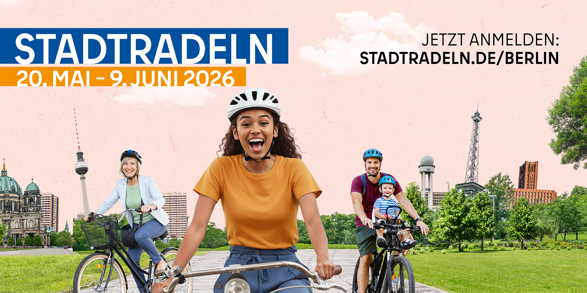 Jetzt anmelden: STADTRADELN in Berlin vom 20. Mai bis 9. Juni 2026