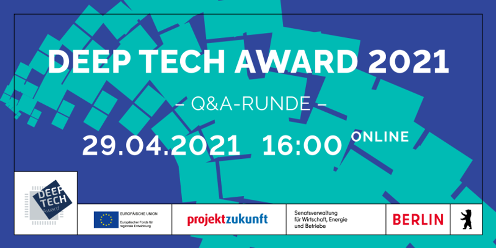 Q&A-Runde Deep Tech Award 2021Banner
