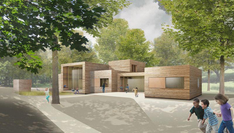 Moabiter Kinderhof Ersatzneubau 2020, Außenperspektive