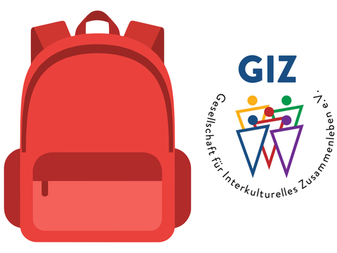 Roter Rucksack des GIZ