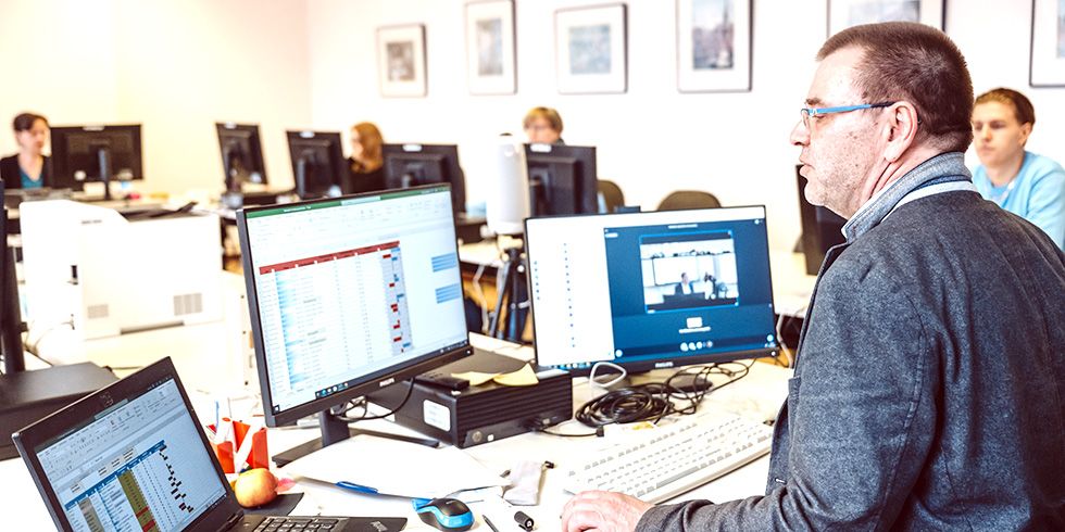 Tjard Ross im Hybrid-Kurs Excel