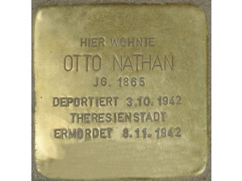 Stolperstein Otto Nathan (Bild: Stolpersteine-Initiative CW, Hupka)