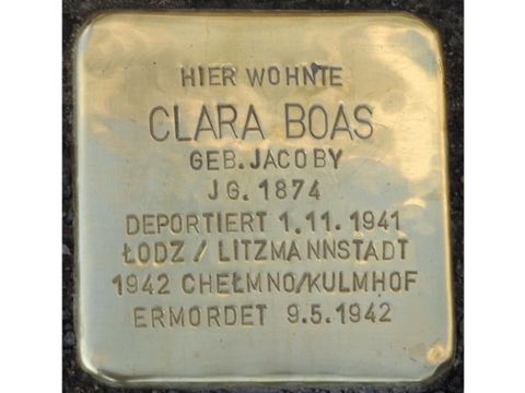 Stolperstein für Clara Boas
