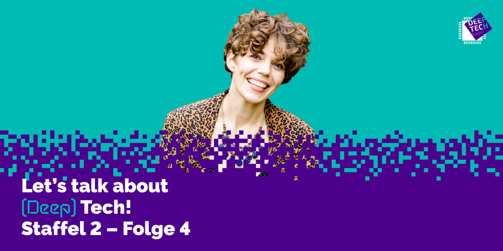 Viktoria Prantauer auf buntem Untergrund mit Text