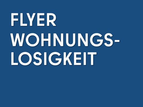 Flyer Wohnugslosigkeit