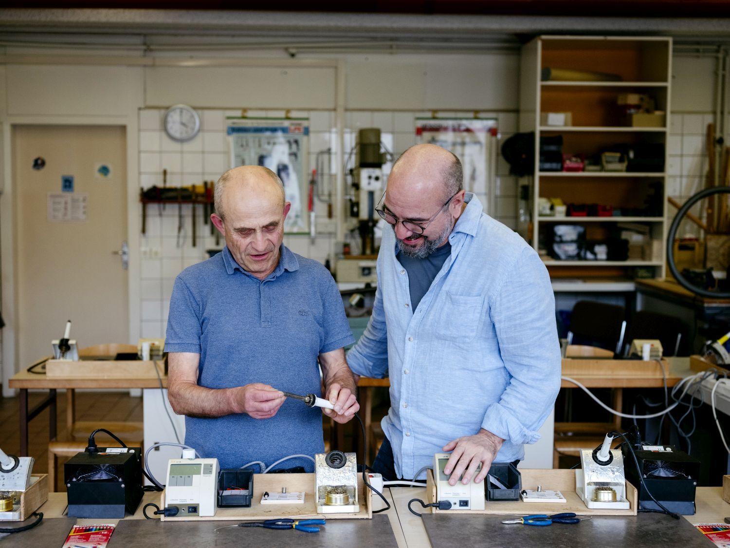 Gesichter des SGE - Arbeitgeber Sieghard Scheffczyk und Arbeitnehmer Robert Rehmann