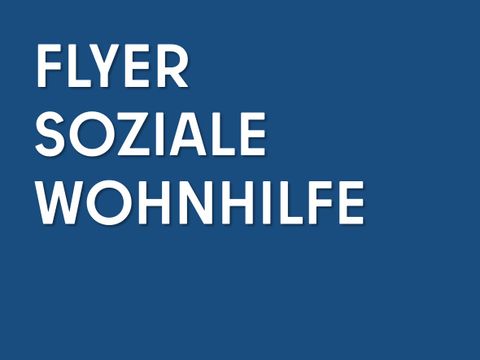 Flyer Soziale Wohnhilfe