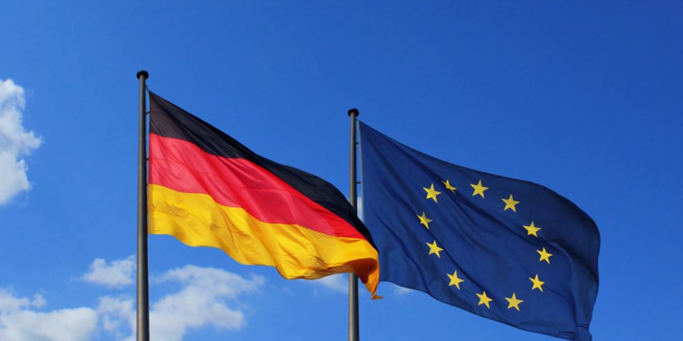Flagge Deutschland und EU