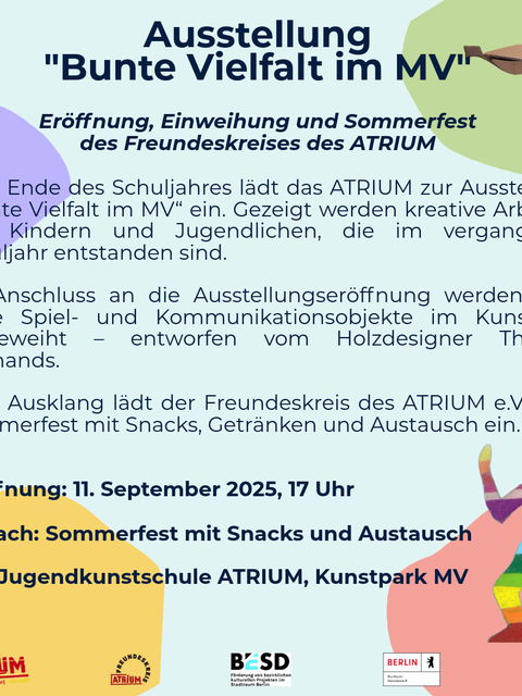 Die Einladung zum Sommerfest des Freundeskreises des Atriums (Bild: Freundeskreis des ATRIUM e.V.)