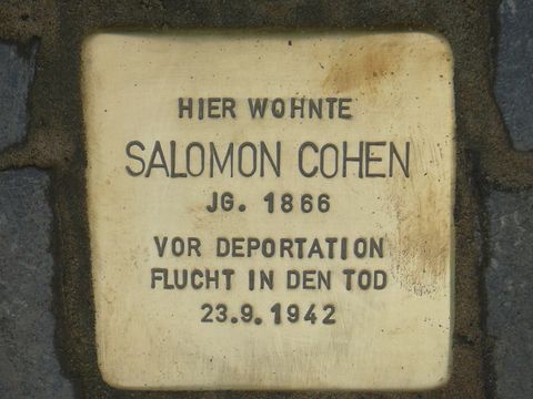 Stolperstein für Salomon Cohen