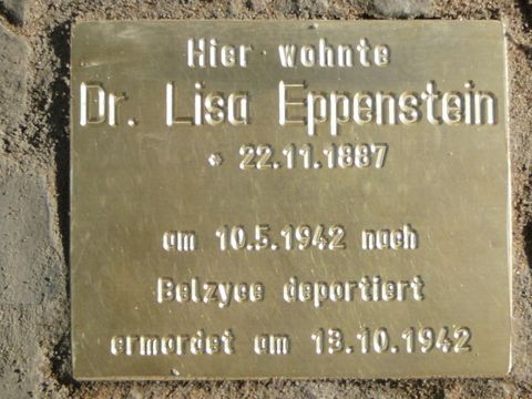 Denkstein für Dr. Lisa Eppenstein