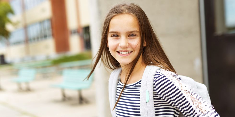 Grundschüler der 6. Klasse vor dem Wechsel auf eine weiterführende Schule