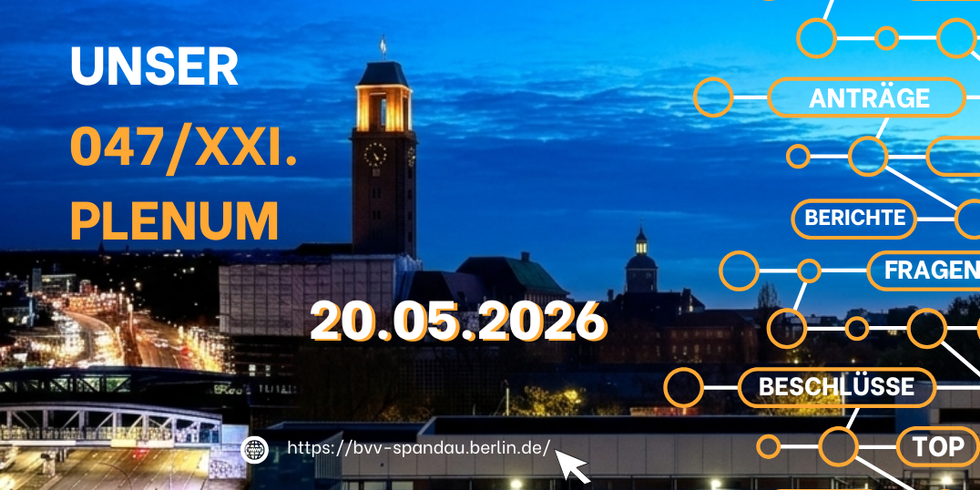Hinweis auf 047. Plenum am 20.05.2026 (Infografik)